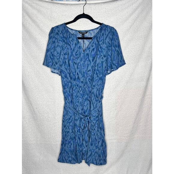 41Hawthorn (M) Abstract Flutter Sleeve Shift Dress Belted Pockets - Stitch Fix - Picture 7 of 9